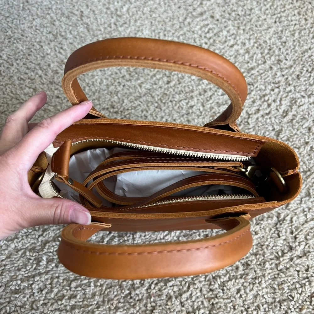 Portland Leather honey small raindrop - Picture 4 of 6